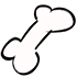 2D Bone Chew Toy — standard appearance