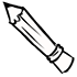2D Pencil Rattle — standard appearance