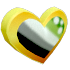 Aromantic Pride Pin — standard appearance