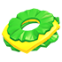 Standard appearance; Neon/Mega appearance is not shown Cheese and Lettuce Collar — standard appearance