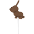 Chocolate Bunny Balloon — standard appearance