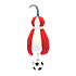Denmark Soccer Earrings — standard appearance