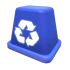Eco Blue Recycling Bin Hat — standard appearance