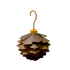 Eco Brown Pinecone Earrings — standard appearance