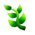 Eco Green Vine Barrette — standard appearance