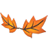 Eco Orange Maple Leaf Mustache — standard appearance