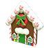 Gingerbread House Throw Toy — standard appearance