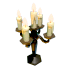 Halloween Black Victorian Candlestick Rattle — standard appearance