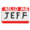 Jeff's Nametag — standard appearance