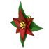 Poinsettia Leash — standard appearance