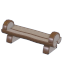 Premium Log Bench — standard appearance
