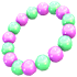 Purple & Green Beads — standard appearance