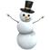 Snowman Plush — standard appearance
