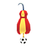 Spain Soccer Earrings — standard appearance
