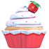 Strawberry Cupcake Shoes — standard appearance