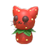 Strawberry Kitty Throw Toy — standard appearance