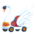 Swan Stroller — standard appearance