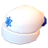 White Winter Hat — standard appearance