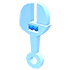 Wrench Chew Toy — standard appearance