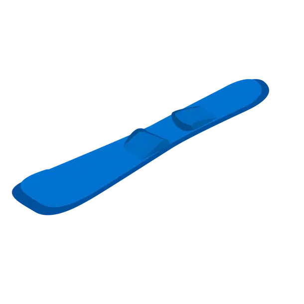 Standard appearance; Neon/Mega appearance is not shown Blue Neon Snowboard — standard appearance