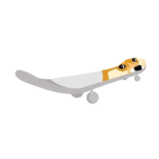 Doge Skateboard — standard appearance
