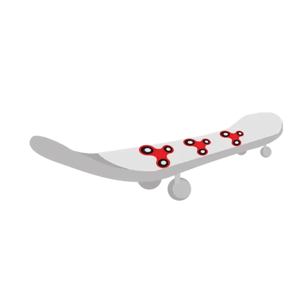 Fidget Skateboard — standard appearance