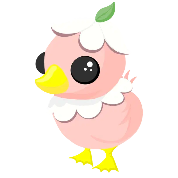 Flower Power Duckling — standard appearance