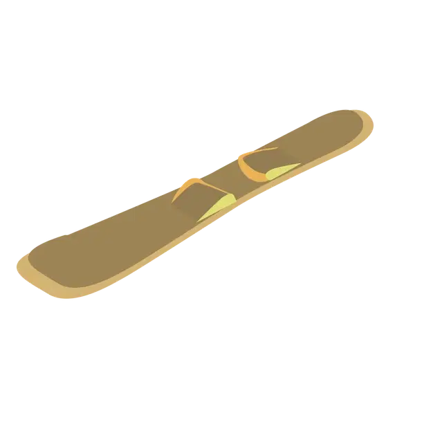 Gold Snowboard — standard appearance