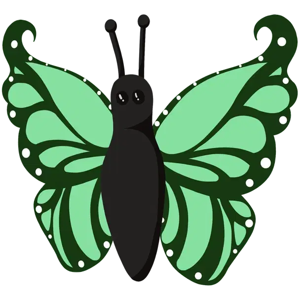 Green Butterfly — standard appearance