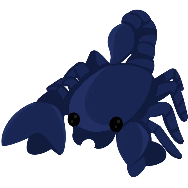 Halloween Blue Scorpion — standard appearance