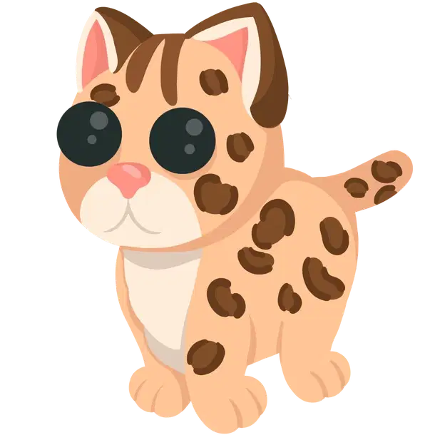 Standard appearance; Neon/Mega appearance is not shown Leopard Cat — standard appearance