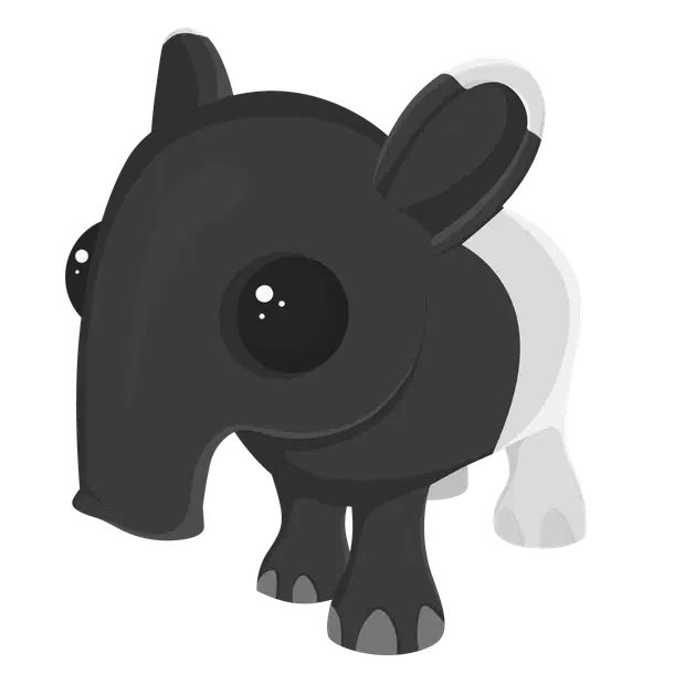 Malayan Tapir — standard appearance