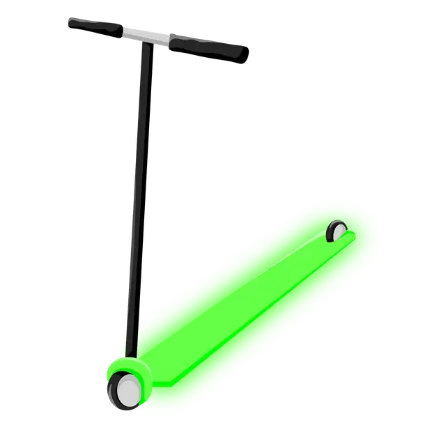 Neon Green Scooter — standard appearance