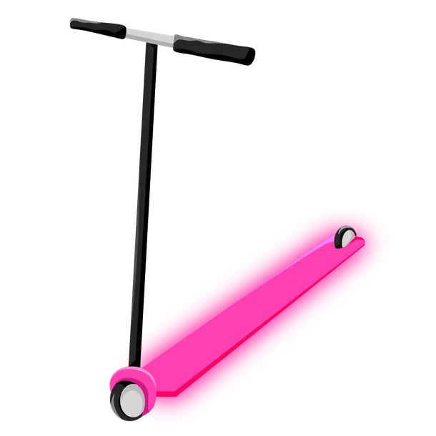 Neon Pink Scooter — standard appearance
