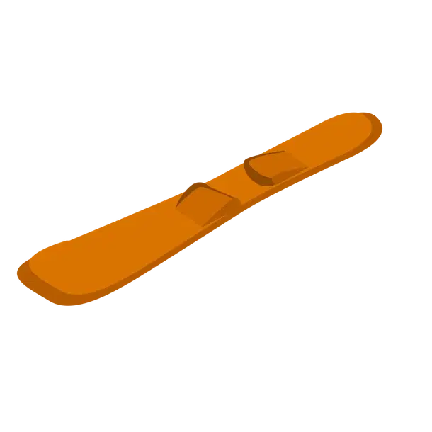 Standard appearance; Neon/Mega appearance is not shown Orange Neon Snowboard — standard appearance