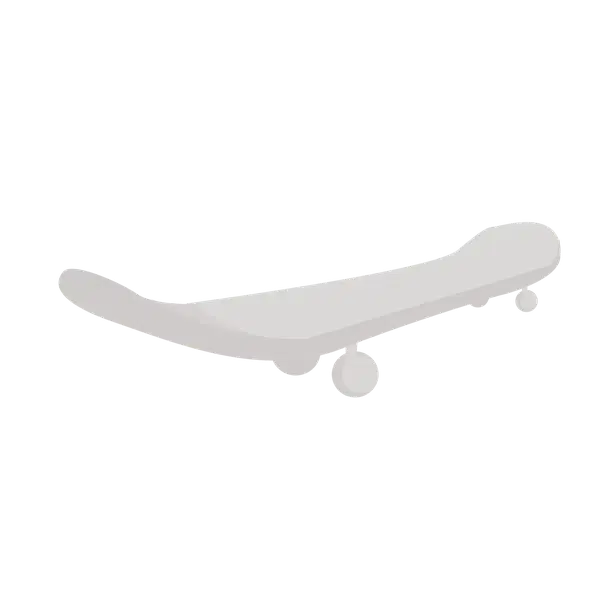 White Skateboard — standard appearance